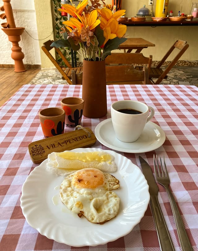 Café da manhã na pousada